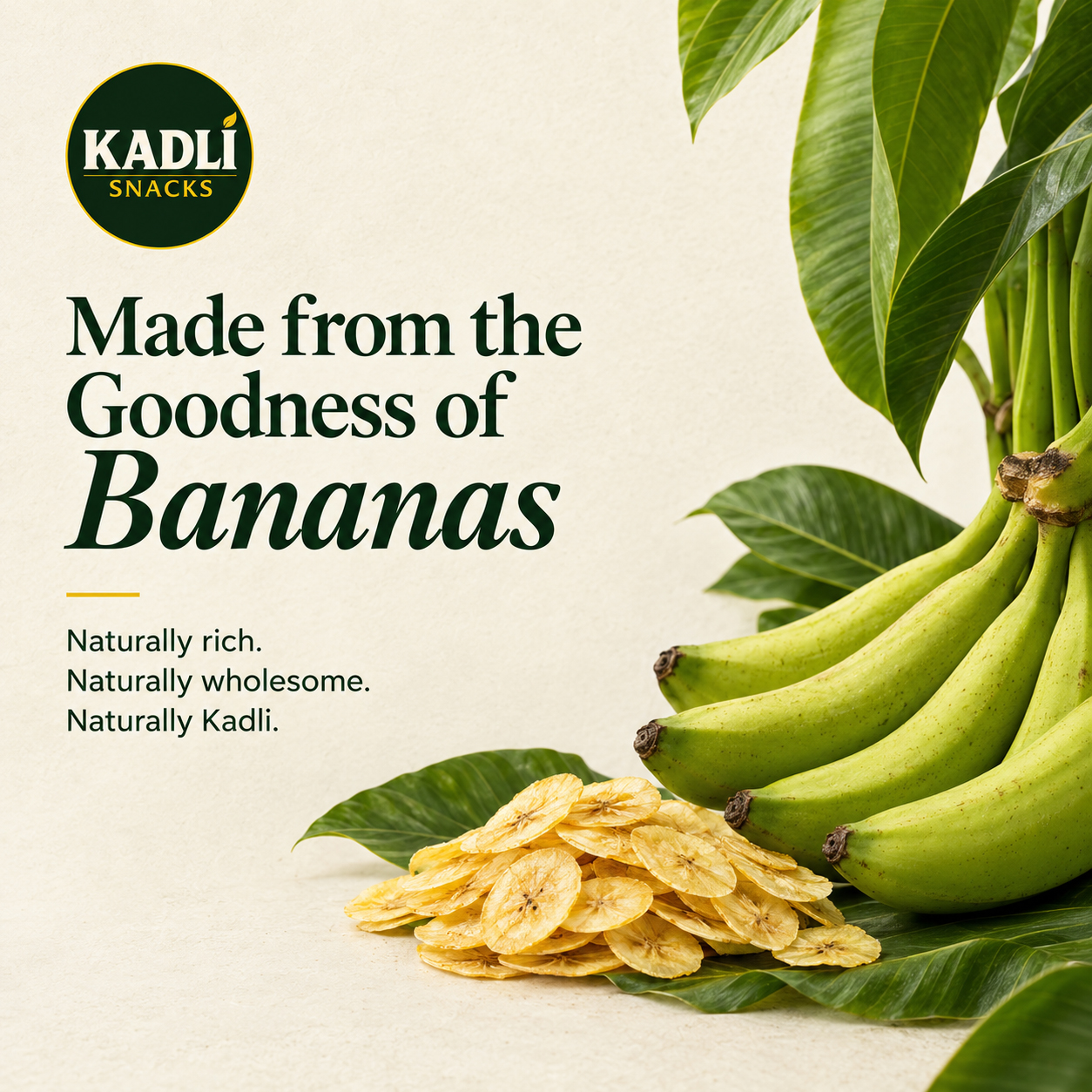 Made from the goodness of bananas
