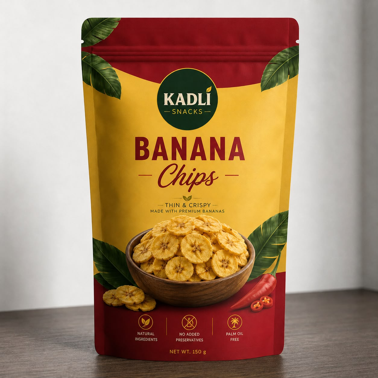 Red Chilli Long Banana Chips